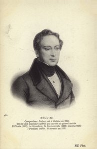 Vincenzo Bellini olasz operaszerző (1801-1835) alkotó: Italian School