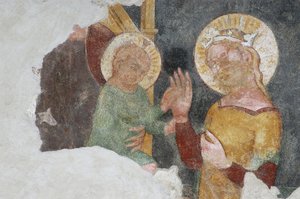 Szűz Mária és gyermek (freskó) alkotó: Italian School