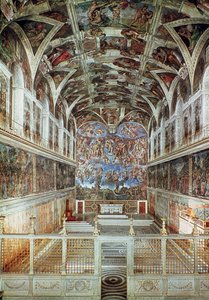A Sixtus-kápolna belső képe (restaurálás előtt)
