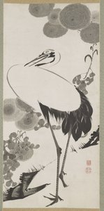 Daru, függő tekercs, Edo-időszak (tinta papíron) alkotó: Ito Jakuchu