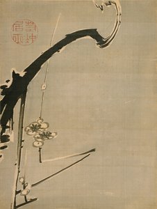 Szilvavirágok - Jakuchu, Ito (1716-1800) - 18. század - Akvarell és tus papíron - 34,8x26,2 - Suntory Művészeti Múzeum