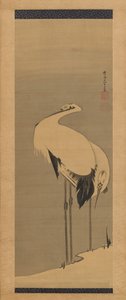 Két daru, 1795. alkotó: Ito Jakuchu