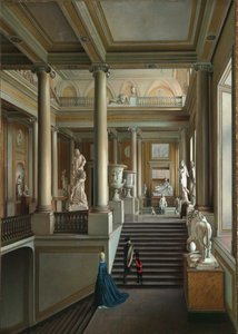 A Szentpétervári Képzőművészeti Akadémia fő lépcsőháza, 1830.