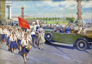 A külföldi turisták Leningrádban