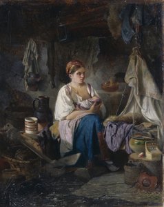 Fiatal anya, 1868 alkotó: Ivan Andreyevich Pelevin