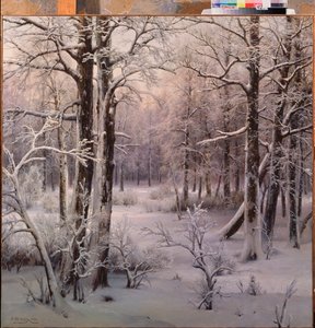 Frost (Dér) - Ivan Avgustovich Velz (1866-1926) festménye, olaj, vászon alkotó: Ivan Avgustovich Velz