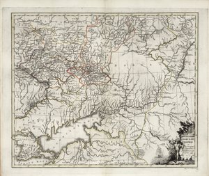 Azovi kormányzóság általános térképe, 1782. alkotó: Ivan Ivanovich Islenyev