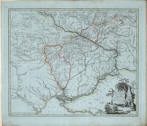 Novorosszijszk kormányzóság általános térképe, 1779. alkotó: Ivan Ivanovich Islenyev