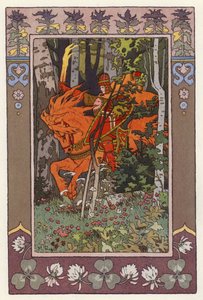 Illusztráció: Vassilisa The Beautiful (színes litó) alkotó: Ivan Yakovlevich Bilibin