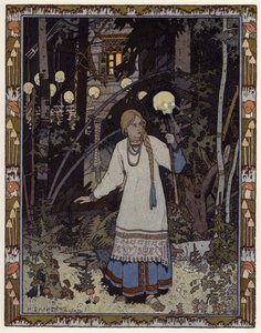 Illusztráció: Vassilisa The Beautiful (színes litó) alkotó: Ivan Yakovlevich Bilibin
