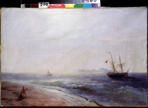 Líle de Tzapri (Olaszország) (Tzapri Izland). Iván Konsztantyinovics Aivazosky peinture (Ivan Konstantinovich Aivazovsky alkotó: Ivan Konstantinovich Aivazovsky