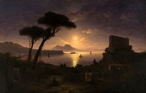A Nápolyi-öböl holdfényes éjszakán, 1842