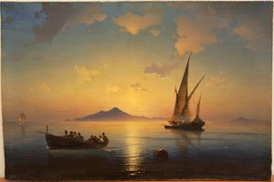 A Nápolyi-öböl Aivazovsky, Ivan Konsztantyinovics (1817-1900) alkotó: Ivan Konstantinovich Aivazovsky
