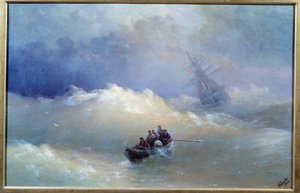Ivan Aivazovsky (1817-1900) hullámfestménye, 1886 Brest, Szépművészeti Múzeum