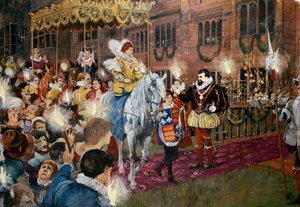 Robert Dudley üdvözli I. Erzsébet királynőt a Warwickshire állambeli Kenilworth kastélyban, 1575 júliusa a 2000-es évek között