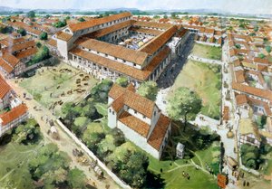 Silchester római város, c3. század, 1990-2010 alkotó: Ivan Lapper
