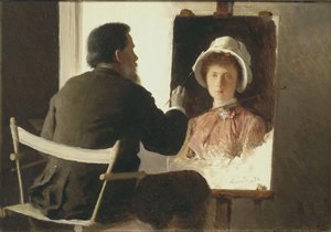 Kramskoy portrét fest lányáról, 1884