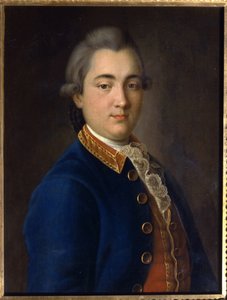 Borisz Vlagyimirovics Seremetev (1754-1811) portréja a lovassági őrezred egyenruhájában. (B. V. Seremetev portréja a lovassági őrezred egyenruhájában). Ivan Petrovics Argunov (Argounov) (1729-1802) festménye, olaj, vászon