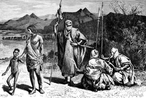 Tibbus csoportja, Észak-Afrika, 1895. alkotó: Ivan Pranishnikoff