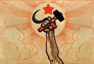 A kommunizmus szimbólumai, a nagy proletárforradalom 5. évfordulója, 1922 alkotó: Ivan Simakov