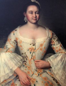Stepanida Stepanovna Yakovleva, c1757-k1761 alkotó: Ivan Vishnyakov