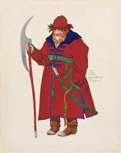 Jelmezterve N. Rimszkij-Korszakov A Saltan cár meséje című operájához, 1929 alkotó: Ivan Yakovlevich Bilibin