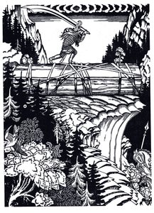 Ilja Muromets és Szvjatogor, 1934 alkotó: Ivan Yakovlevich Bilibin