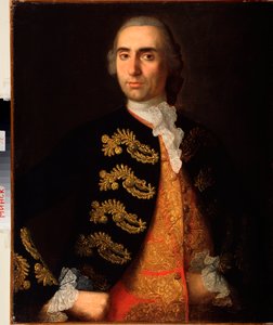 dYvan Kotsarev portré (Iván Kotsarev portréja) - Ivan Jakovlevics Vishnyakov (Visnyakov) (1699-1761) festménye, huile sur toile