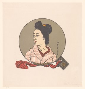 Egy ismeretlen japán nő portréja Ohana-San alkotó: Ivo Puhonny