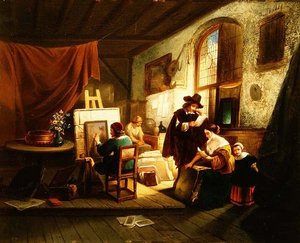 A művész műterme alkotó: J.A.B. Stroebel