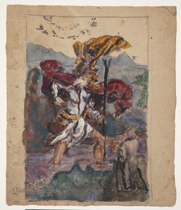 Tanulmány Dürer után: Szent Kristóf II