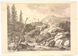 Vízesés alkotó: Johan Christian Dahl