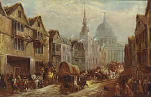 La Belle Sauvage Inn Yard bejárata, Ludgate Hill, London
