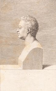 Egy férfi mellszobra alkotó: J.F. Clemens