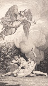 Illusztráció Ewald „Ádám és Éva” című művéhez. BAN BEN alkotó: J.F. Clemens