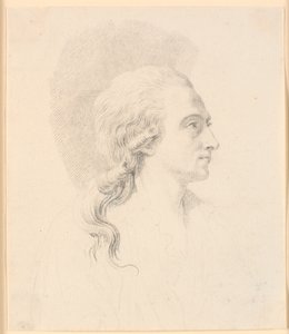 Alexander Trippel szobrászművész portréja. Profil a jobb oldalon alkotó: J.F. Clemens