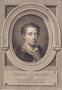 Johan Mandelberg festő portréja alkotó: J.F. Clemens