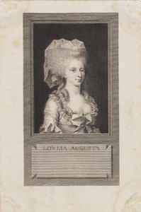 Louisa Augusta hercegnő portréja alkotó: J.F. Clemens