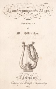 Sanderumgaard kertje. M. Winther versei alkotó: J.F. Clemens
