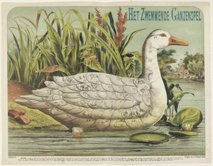 The Swimming Goose Game (cím a tárgyon) alkotó: J.J. Sleijser
