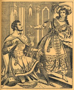 „Ivanhoe: Sir Brian de Bois Guilbert és Rebecca”, 19. század