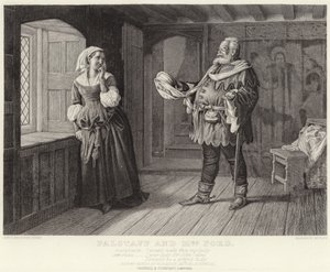 Falstaff és Mrs Ford, Windsor víg asszonyai, III. felvonás, III. jelenet