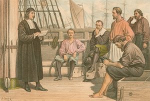 McWard prédikál a tengerészeknek Rotterdamban alkotó: J.M.L. Ralston