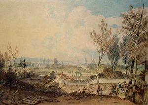 Oxford kilátása a Headington Hill déli oldaláról, 1803-1804 alkotó: Joseph Mallord William Turner