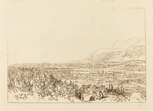 Alpoklánc Grenoble-tól Chamberiig, 1812-ben jelent meg. alkotó: Joseph Mallord William Turner