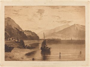 Inverary Pier, 1811-ben megjelent. alkotó: Joseph Mallord William Turner