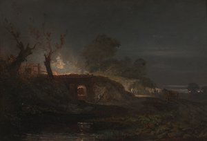 Mészkemence Coalbrookdale-ben, kb. 1797. alkotó: Joseph Mallord William Turner