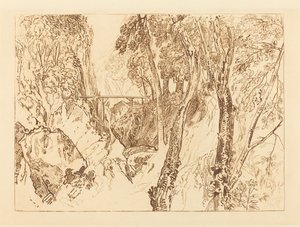Malom a Grand Chartreuse közelében, 1816-ban jelent meg. alkotó: Joseph Mallord William Turner