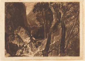 Malom a Grand Chartreuse közelében, 1816-ban jelent meg. alkotó: Joseph Mallord William Turner