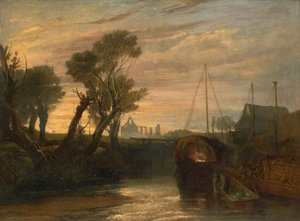 Newark Abbey, 1806 és 1807 között. alkotó: Joseph Mallord William Turner